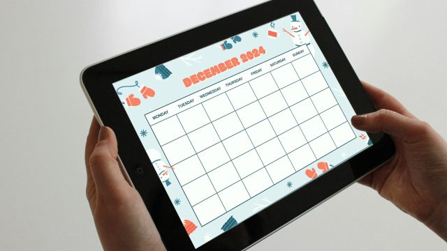 Digital planner calendar